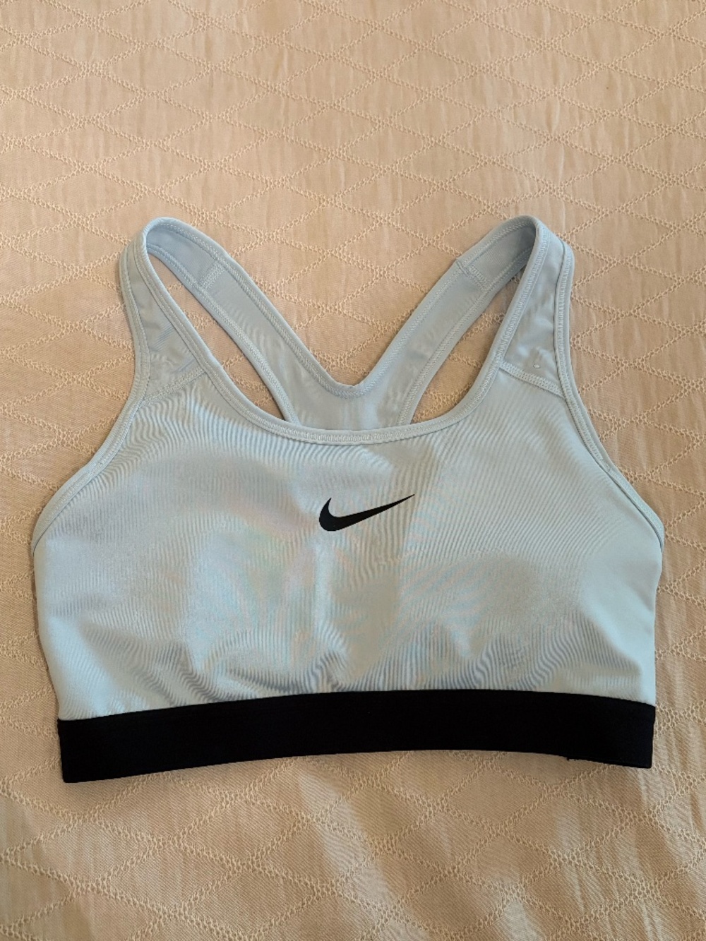 Nike Swoosh Baby Blue Sports Bra Size M